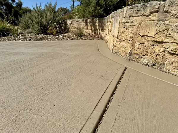 Coloured, concrete driveways