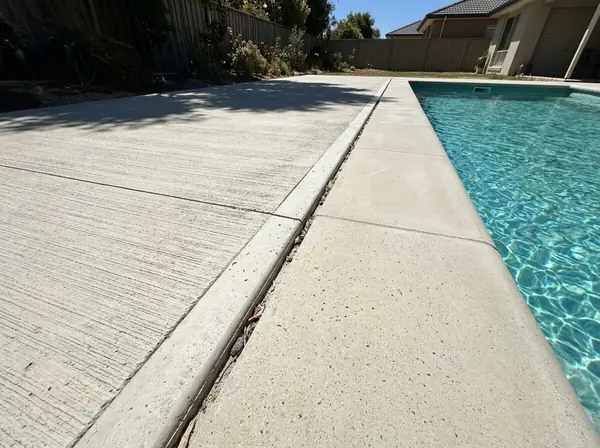 Coloured, sand tone, pool surrounds